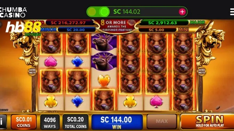 Trải nghiệm độc đáo với Chumba casino tại nền tảng cược HB88